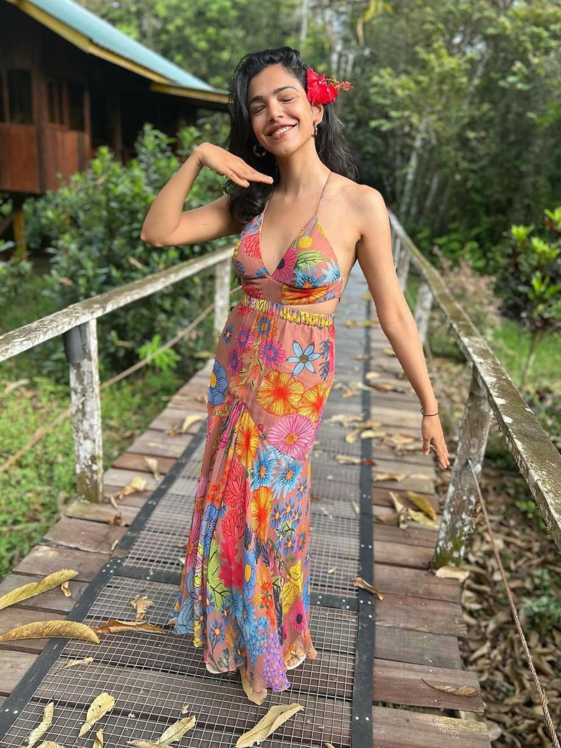 Jardin Bombshell Cut-Out Maxi Dress