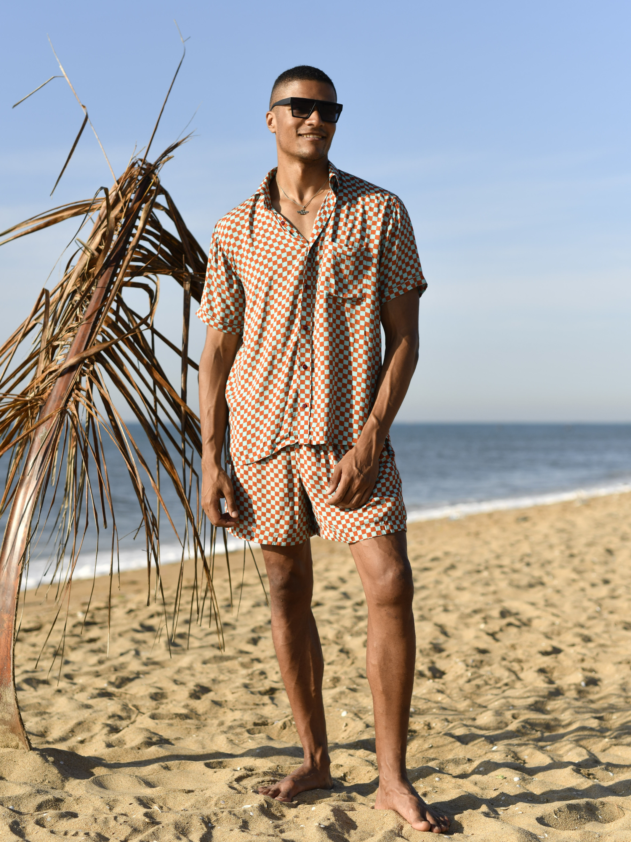 Moon Cactus Cabana Shirt & Shorts Set